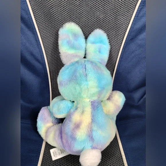 Disney Store 2020 Stitch Easter Bunny Plush Tie Dye Blue 12" - Picture 5 of 16